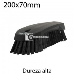 Cepillo de mano L duro 200x70mm negro