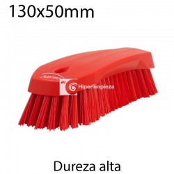 Cepillo de mano P duro 130x50mm rojo
