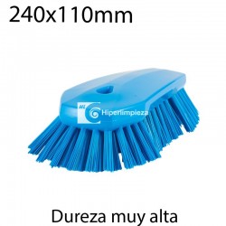 Cepillo de mano XL muy duro 240x110mm azul