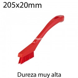Cepillo de mano muy duro 205x20mm rojo