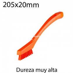 Cepillo de mano muy duro 205x20mm naranja
