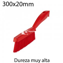 Cepillo de mano muy duro 300x20mm rojo