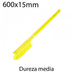 Cepillo de mano ultradelgado largo medio 600x15mm amarillo