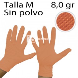 1000uds guantes nitrilo naranja diamantado TM