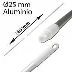 Mango alimentaria aluminio 1460 mm blanco