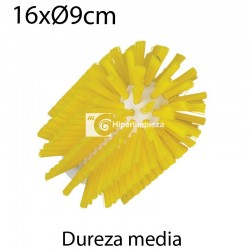 Cepillo limpiatubos alim sin palo 160x90mm medio amarillo