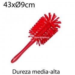 Cepillo limpiatubos alim 90mm medio-duro rojo