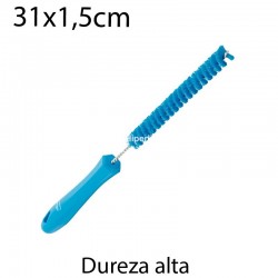 Cepillo limpiatubos alim 15mm duro azul
