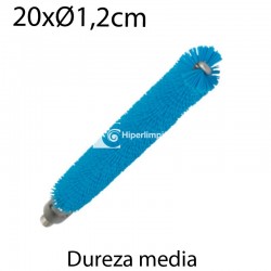 Cepillo limpiatubos alim sin palo 12mm medio azul
