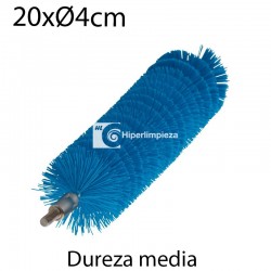 Cepillo limpiatubos alim sin palo 40mm medio azul