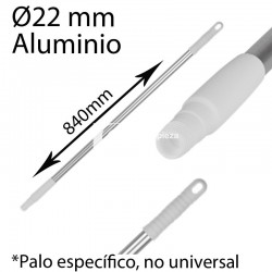 Mango alimentaria aluminio 840mm blanco
