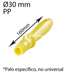 Mini-Mango alimentaria polipropileno 160mm amarillo