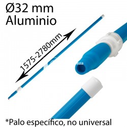 Mango telescópico alimentaria aluminio 1575-2780mm azul