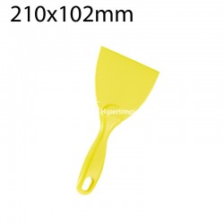 Espátula alimentaria mano 210x102mm amarilla